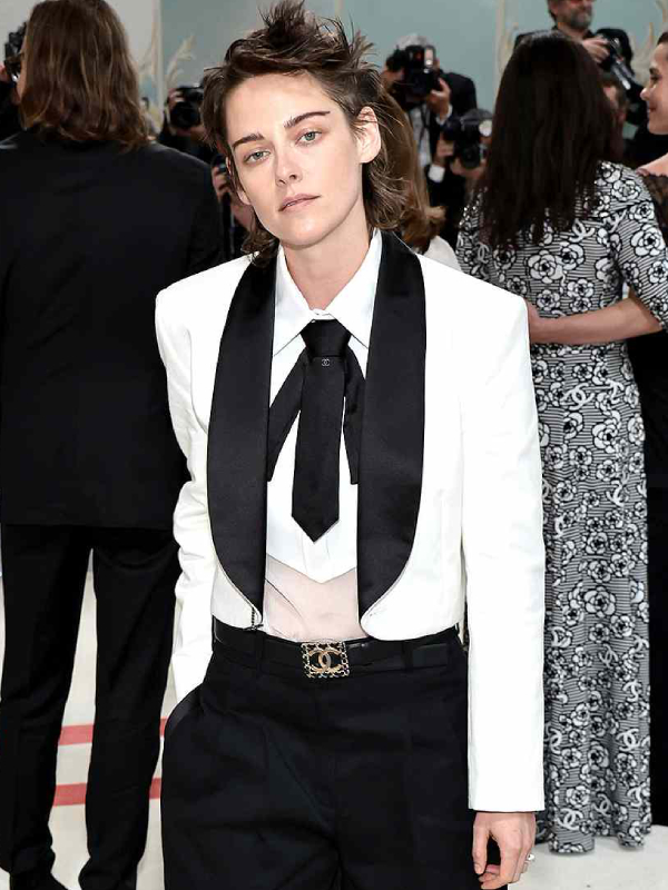 Kristen Stewart Met Gala 2023 Crop Coat