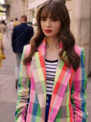 Lily Collins Emily In Paris Season 3 Blazer