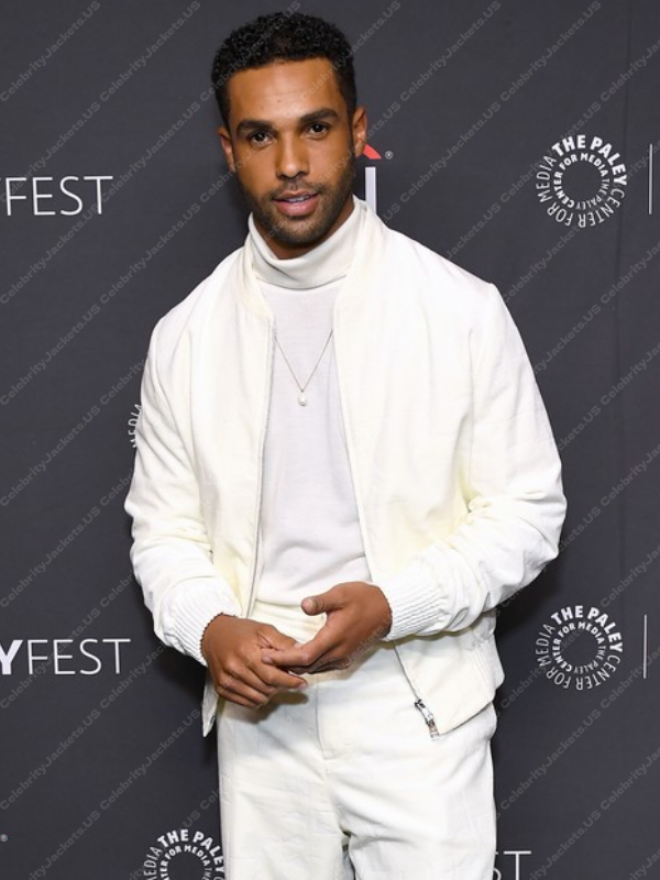 Lucien Laviscount Emily in Paris S03 White Jacket