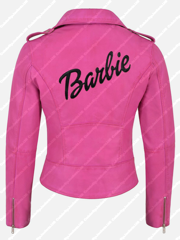 Margot Robbie Barbie Pink Leather Jacket