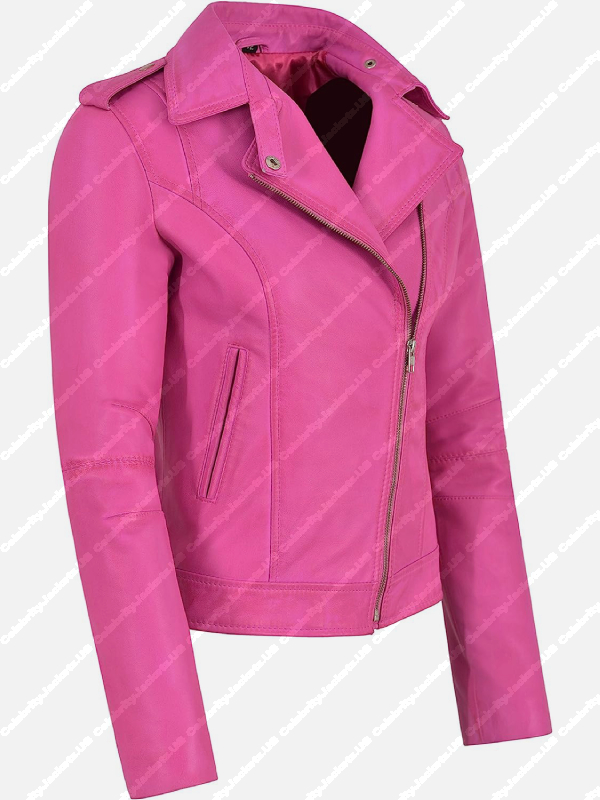 Margot Robbie Barbie Pink Leather Jacket