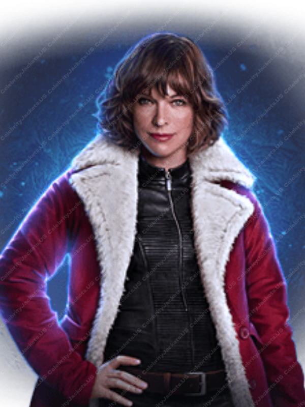 World Of Tanks Holiday Ops 2023 Milla Jovovich Shearling Coat