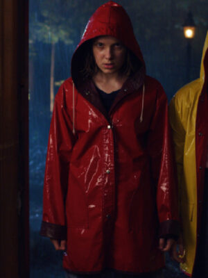 Stranger Things Season 04 Eleven Red Hooded Coat