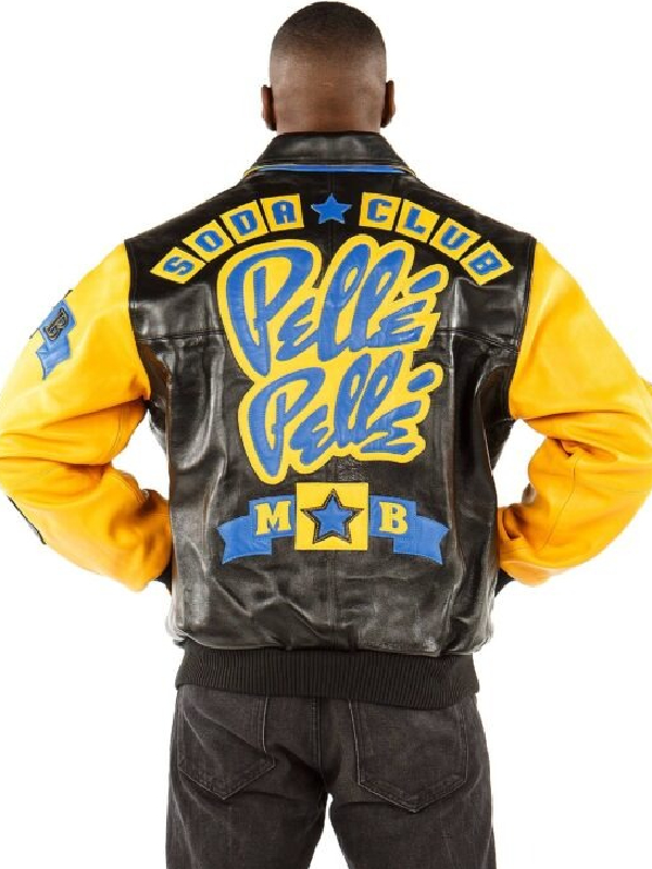 Pelle Pelle Soda Club Blue Leather Jacket