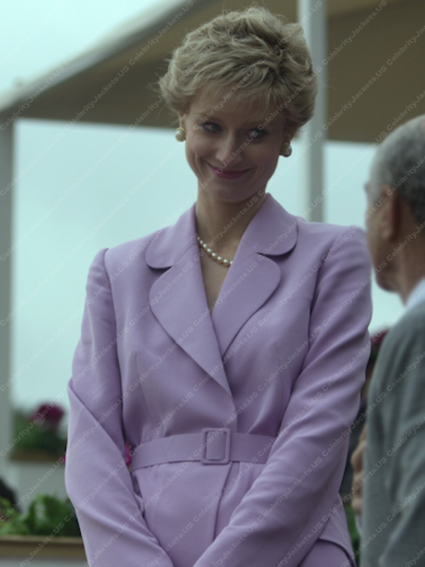 Princess Diana The Crown S05 Purple Coat