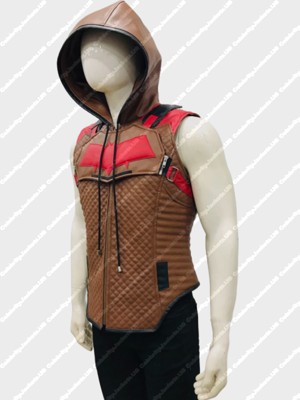 Gotham Knights Redhood Brown Leather Vest