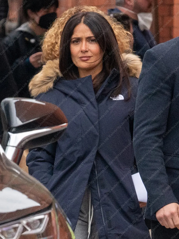 Magic Mike’s Last Dance Salma Hayek Parka Coat