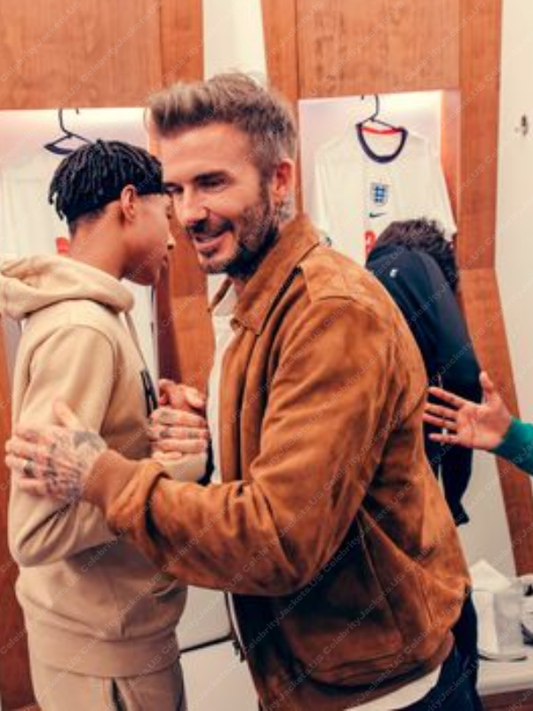 Save Our Squad David Beckham Leather Jacket