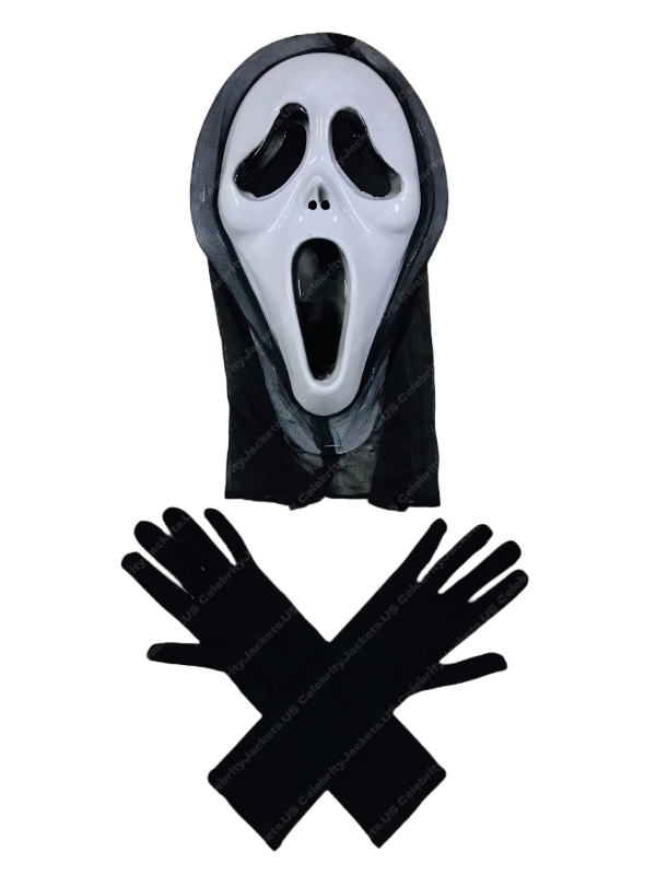 Scream Ghost Hooded Costume With Free Mask & Gloves