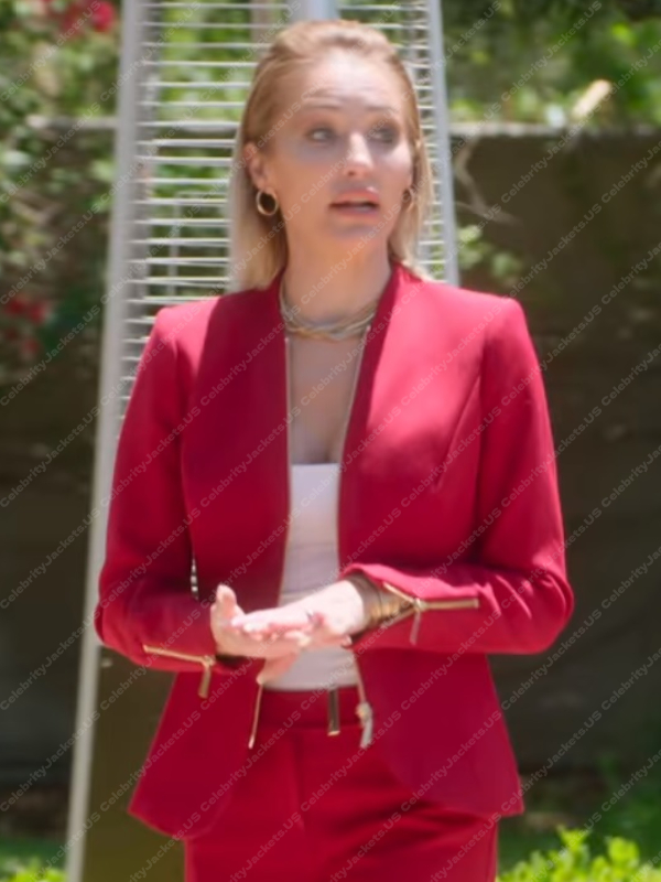 Mary Fitzgerald Selling Sunset Red Blazer