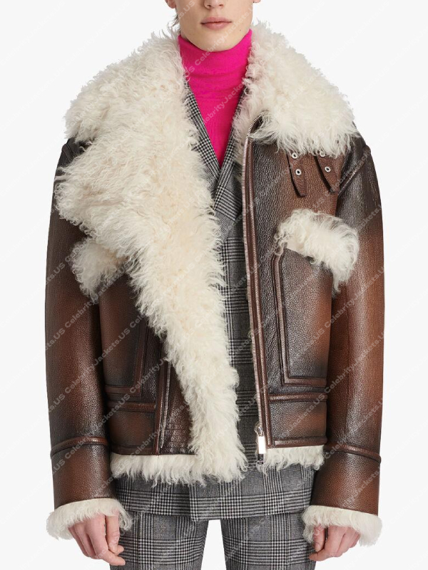 Steve Harvey Shearling Jacket