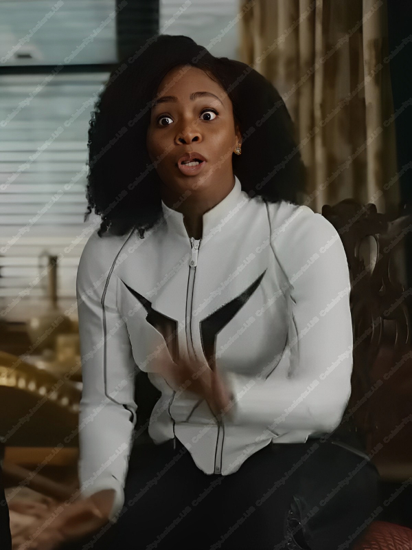 The Marvels 2023 Teyonah Parris White Jacket