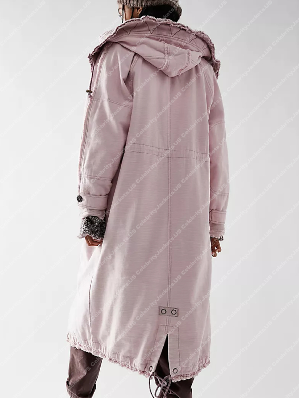 The Resident S06 Padma Pink Hooded Coat