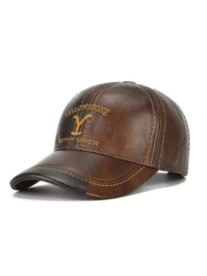 Yellowstone Dutton Ranch Brown Leather Hat