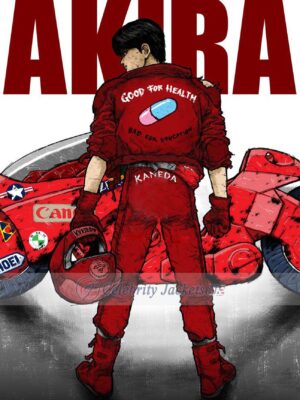 Akira Kaneda Red Leather Jacket