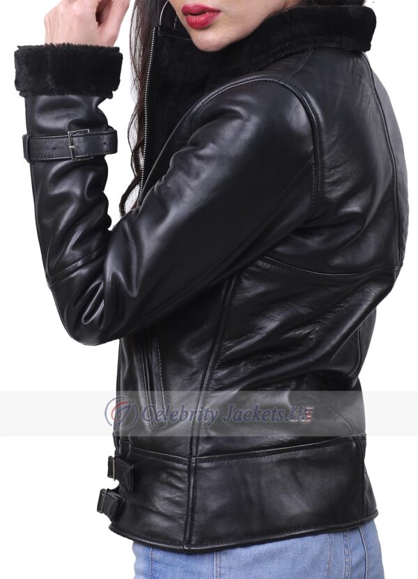 AVIATOR Fur Biker Jacket for Women