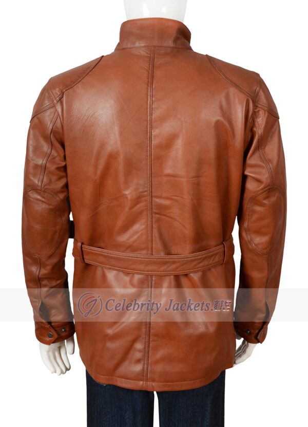 Brad Pitt Biker Brown Leather Jacket