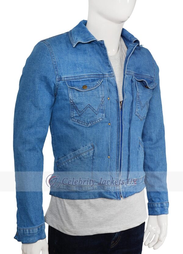 Brad Pitt Once Upon a Time in Hollywood Blue Denim Jacket