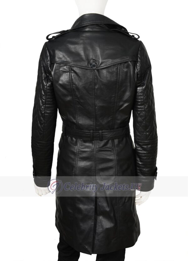 Castle Kate Beckett Leather Trench Coat