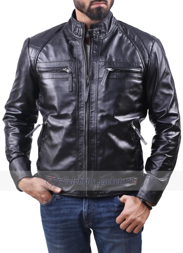 Glen Cafe Racer Distressed Various Color Leather Jacket