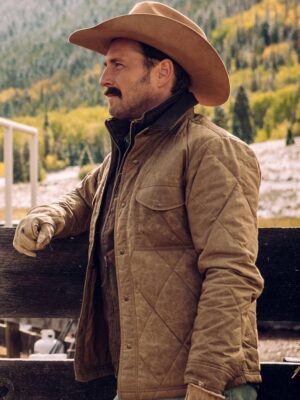 Josh Lucas Yellowstone John Dutton Quilted Jacket