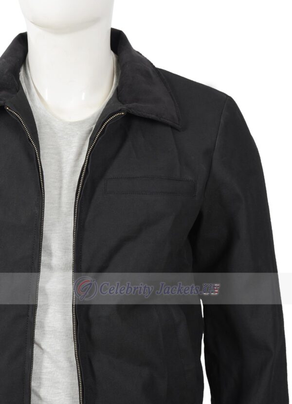 Kevin Costner Yellowstone John Dutton Black Cotton Jacket