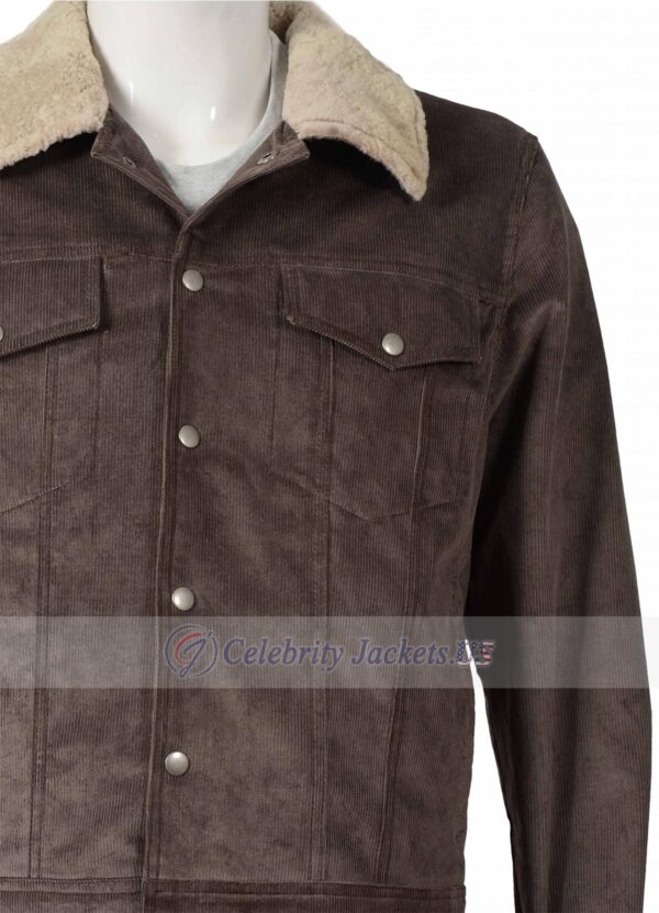 Kevin Costner Yellowstone John Dutton Corduroy Jacket