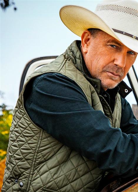 Kevin Costner Yellowstone John Dutton Green Quilted Vest