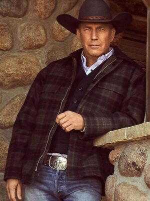 Kevin Costner Yellowstone John Dutton Plaid Jacket