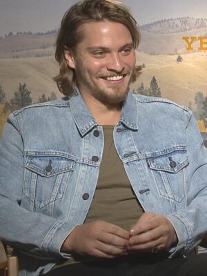 Luke Grimes Yellowstone Kayce Dutton Blue Denim Jacket