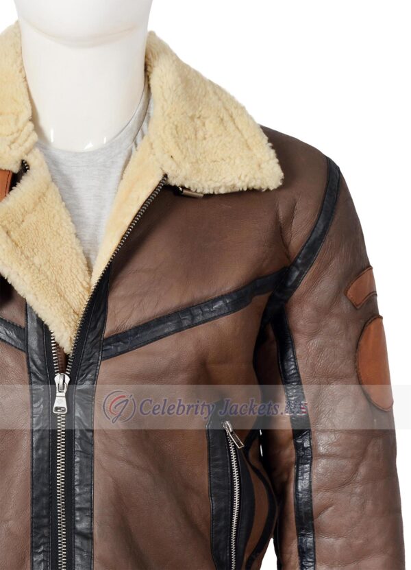 Men Aviator RAF B3 Sheepskin Bomber Jacket