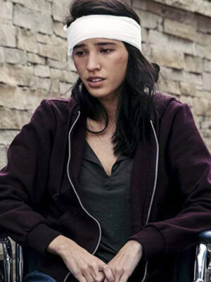 Monica Dutton Yellowstone Kelsey Chow Fabric Hoodie Jacket