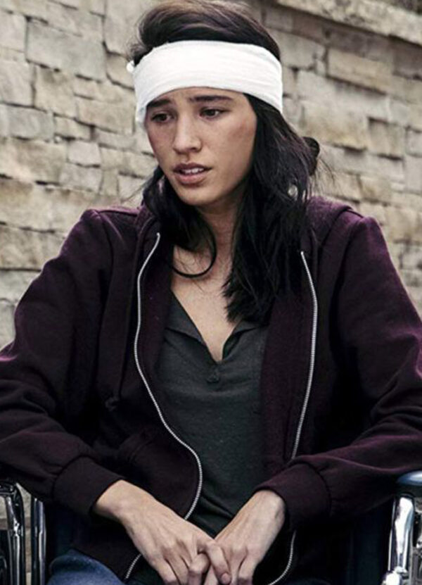 Monica Dutton Yellowstone Kelsey Chow Fabric Hoodie Jacket