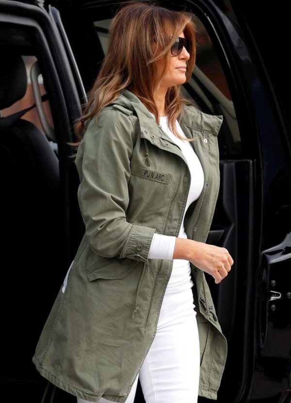 Mrs. Trump wore Jacket