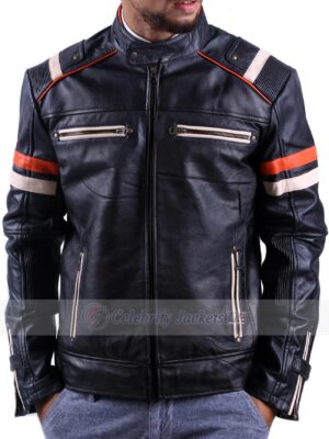 Retro 2 Distressed Vintage Men’s Leather Jacket