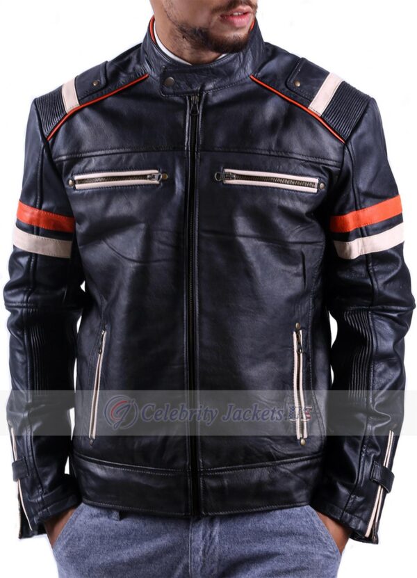 Retro 2 Distressed Vintage Men’s Leather Jacket