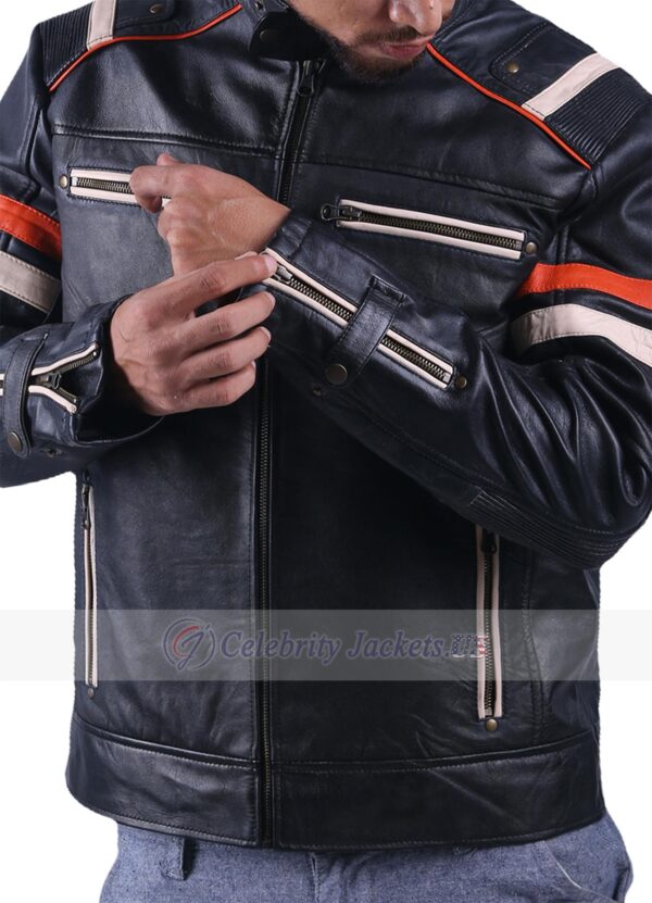 Retro 2 Distressed Vintage Men’s Leather Jacket