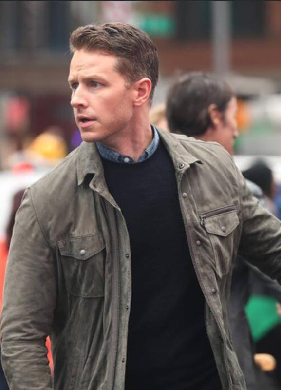 Ben Stone Manifest Josh Dallas Green Suede Leather Jacket