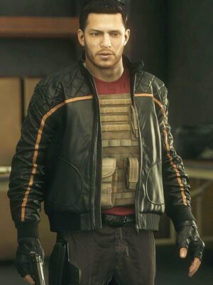 Battlefield Hardline Bomber Leather Jacket