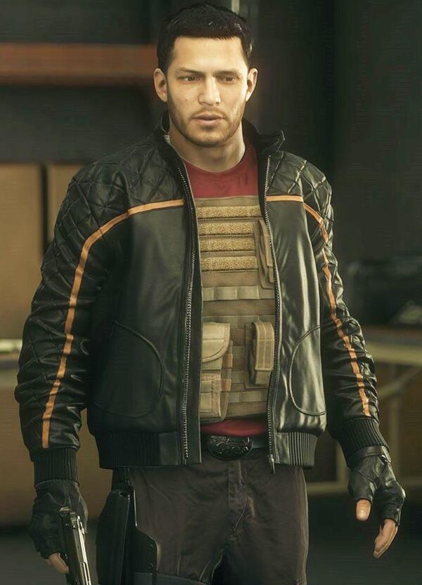 Battlefield Hardline Bomber Leather Jacket