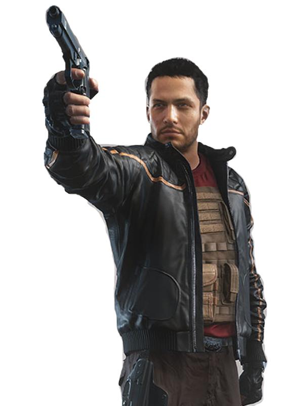 Battlefield Hardline Bomber Leather Jacket