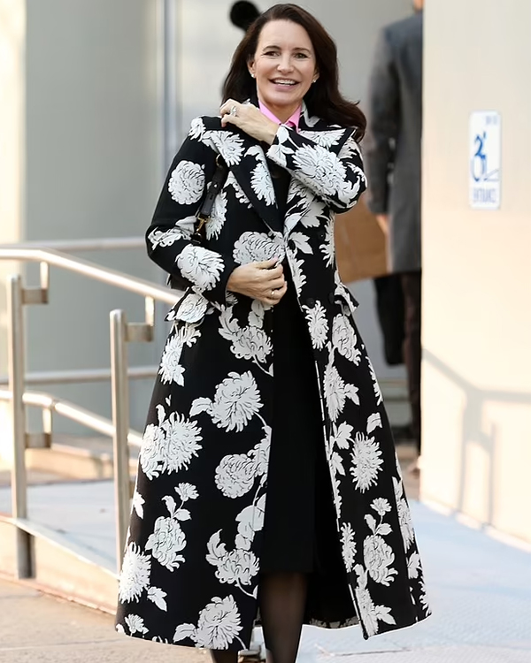 And Just Like That S02 Kristin Davis Floral Trench Coat