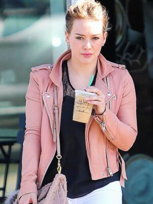 Hilary-Duff-Pink-Biker-Leather-Jacket-3.jpg