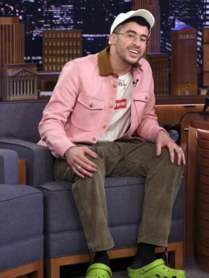 Bad Bunny The Tonight Show Pink Jacket