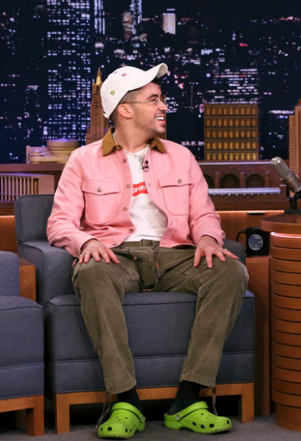 Bad Bunny The Tonight Show Pink Jacket