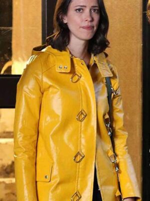 A Rainy Day In New York Rebecca Hall Yellow Long Coat