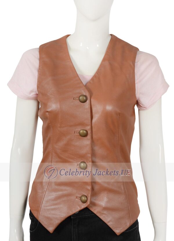 Daisy Duke The Dukes Of Hazzard Brown Leather Vest