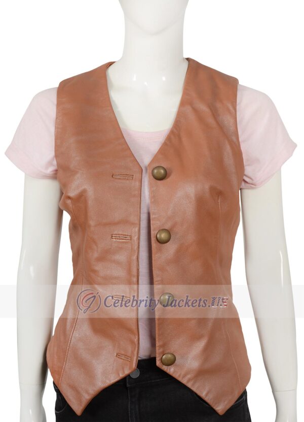 Daisy Duke The Dukes Of Hazzard Brown Leather Vest