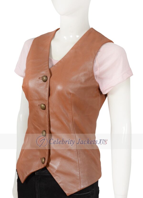 Daisy Duke The Dukes Of Hazzard Brown Leather Vest