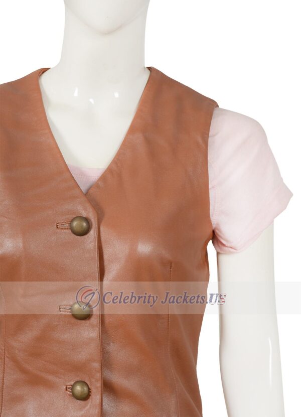 Daisy Duke The Dukes Of Hazzard Brown Leather Vest